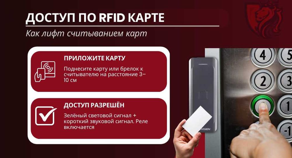 Ограничение доступа в лифт по картам (для ТСЖ и ЖК)