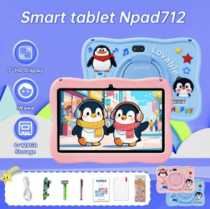 Bolalar plansheti Nodizz Npad 712, Детский умные планшет