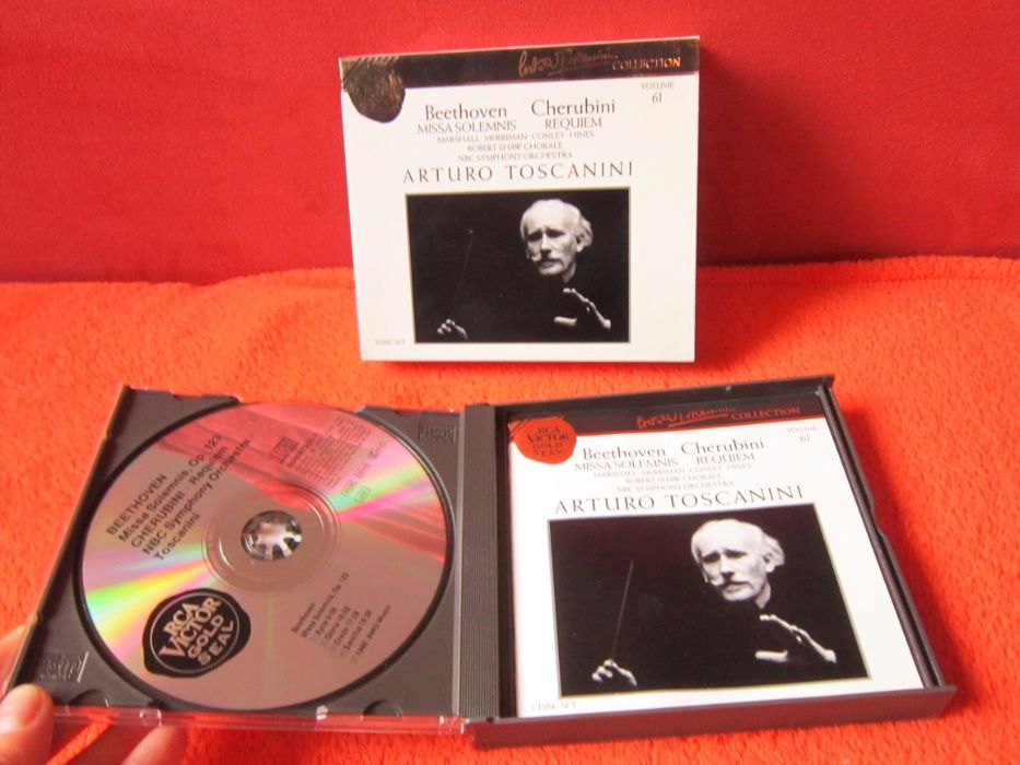 cadou rar Toscanini Beethoven Cherubini RCA gold seal cd Germania 1990
