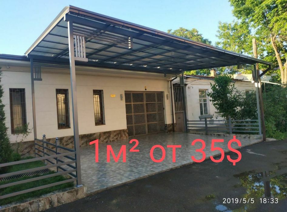 Hi Tech навесы всех видов (лексан профнастил) naves leksan