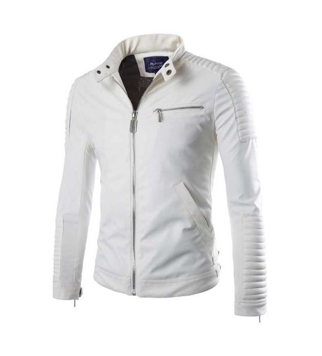 Geaca din piele ecologica moto/biker pt barbati