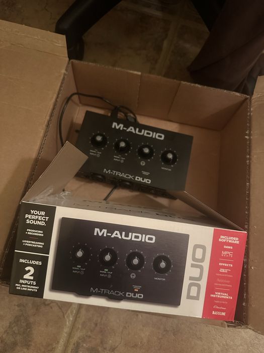 M-audio M-Track Duo interfață audio prin usb cu doua canale simultane