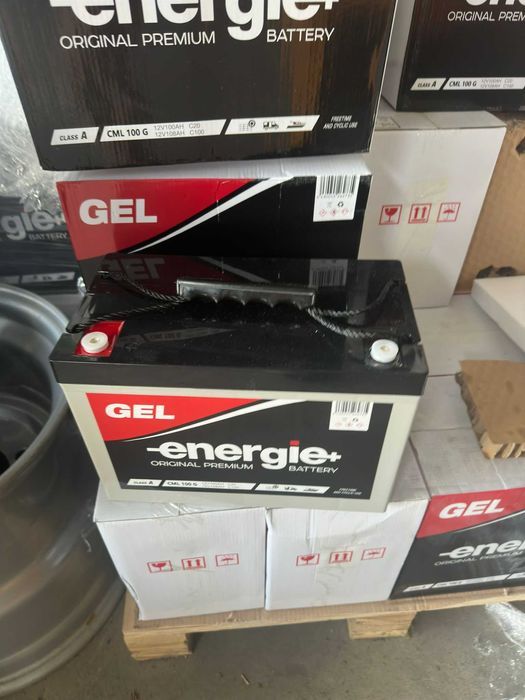 Acumulator 100AH Energi+ cu gel pentru panouri solare Baterie Gel utilizate la rulote rulota barca ambarcatiuni sisteme iluminat camping