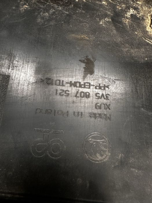 Spoiler inferior bară spate skoda superb 3.v.