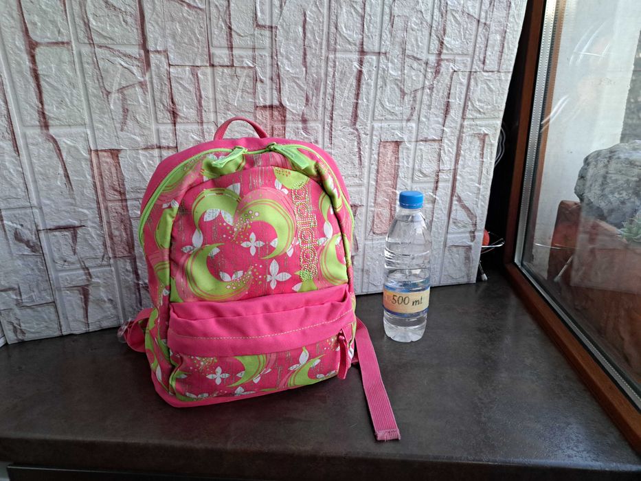 детска раница Adidas-малка розова,текстилна чанта,адидас