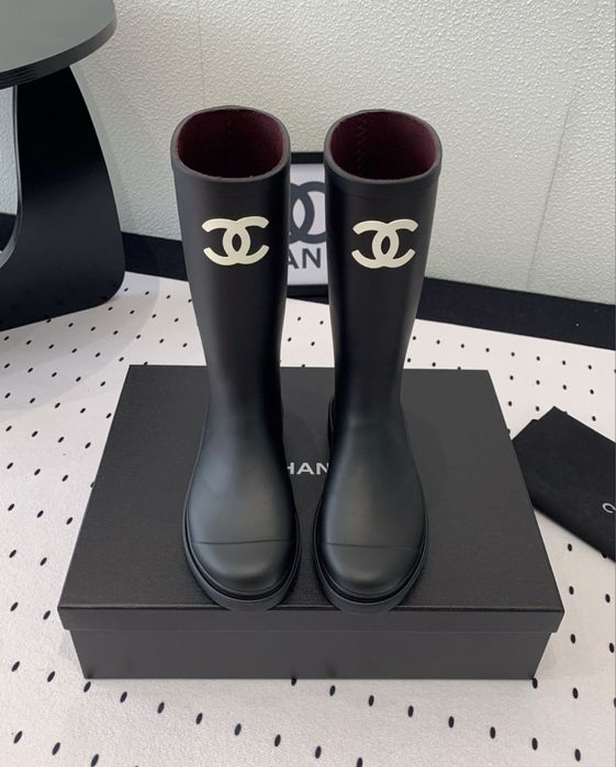 Cizme Chanel Rubber-Premium pe stoc marimea 36 si pe comanda