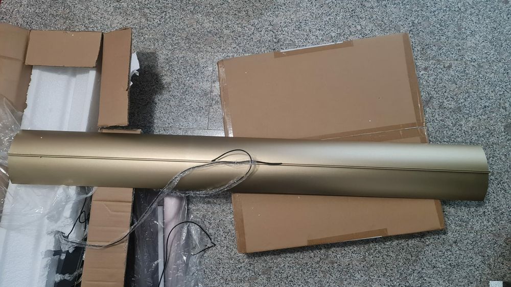 Lampa suspendata gold și rose gold