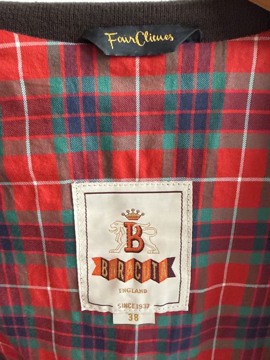Geacă Baracuta G9 Harrington Four Climes piele întoarsă - Made in Italy - Mărimea 38 (S/M)