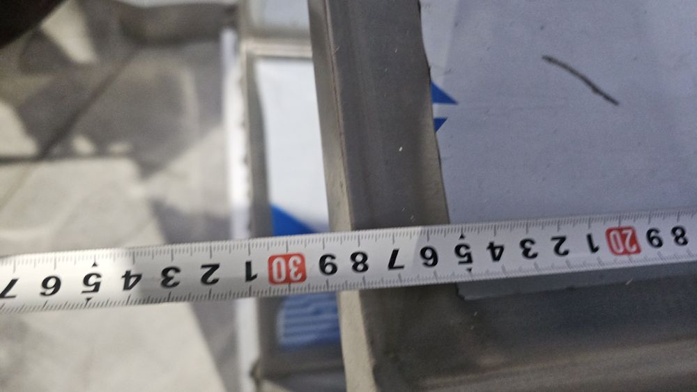 Хромникелова двойна мивка умивалник 2 отвора по 45 х 45 х 28 см