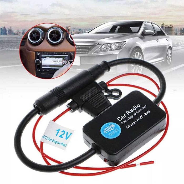 ПРОМО Усилвател за цифрово радио Антена Адаптер 12V