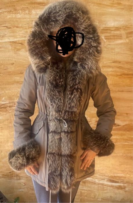 Парка с естествен косъм 3 в 1