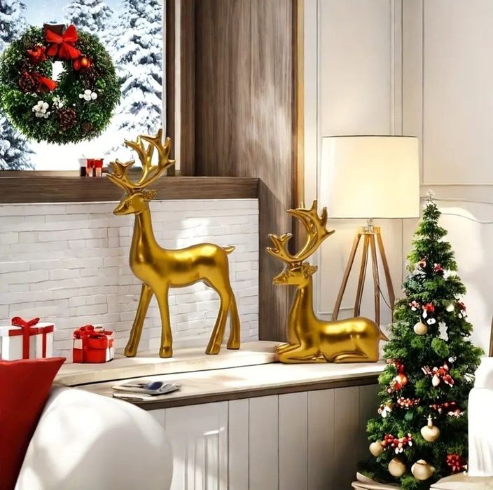 Золотая статуэтка оленей