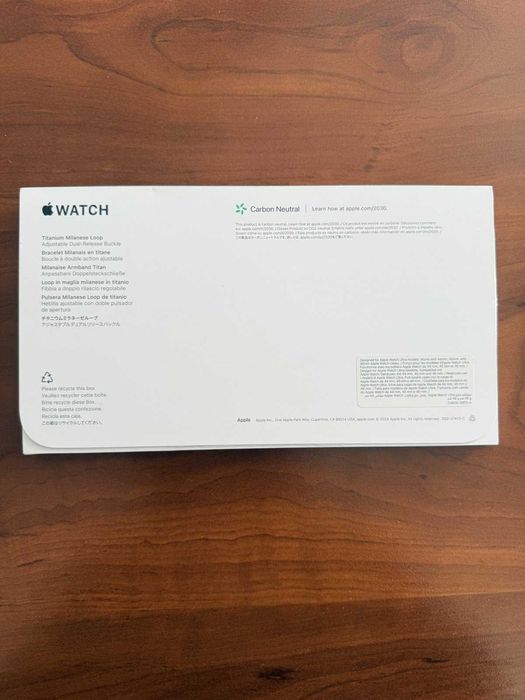 Curea Apple Watch Ultra Titanium Milanese Loop Black 49mm L Originala
