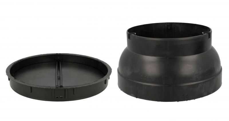 Reductie pentru hota de la 150 - 120 mm , cu clapeta antiretur 187931