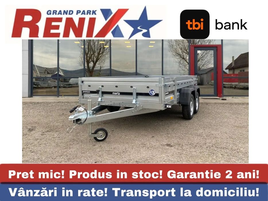 Martz Remorca auto Premium 295/150/40cm / 750kg 2 axe Remorca 750kg , categoria B