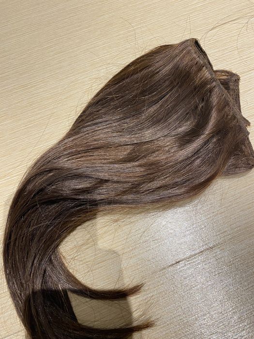 Много хубава естествена коса на 4 реда - 40 см