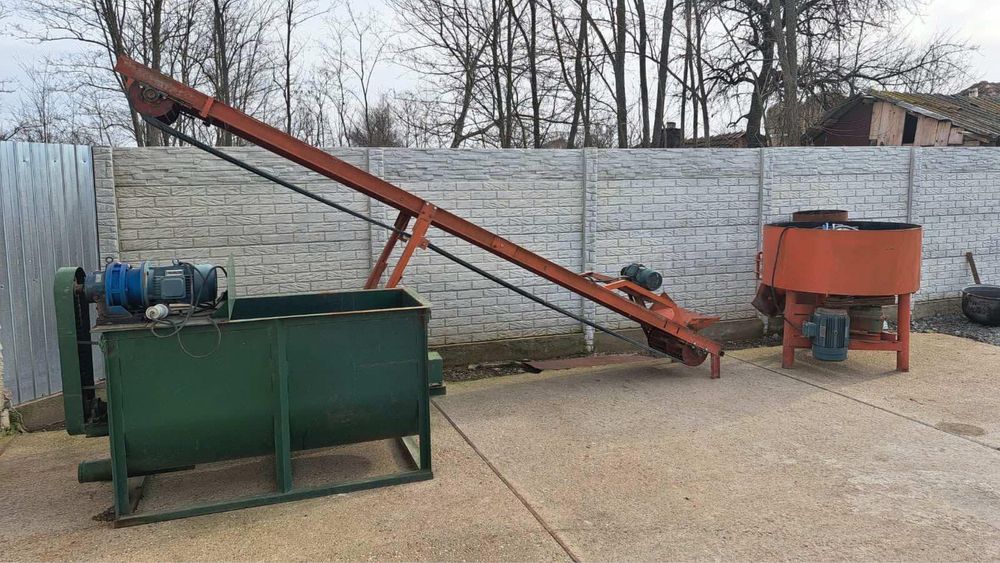 Linie caramida presata lego, malaxor, concasor, presa