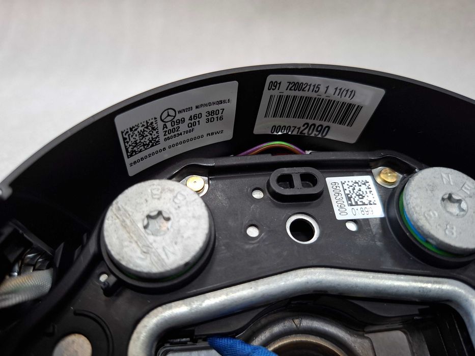 Нов Оригинален Волан Алкантара AMG Mercedes W206 W223 W213 W257 W167 W254 63 65 C63 E63 - Червен шев