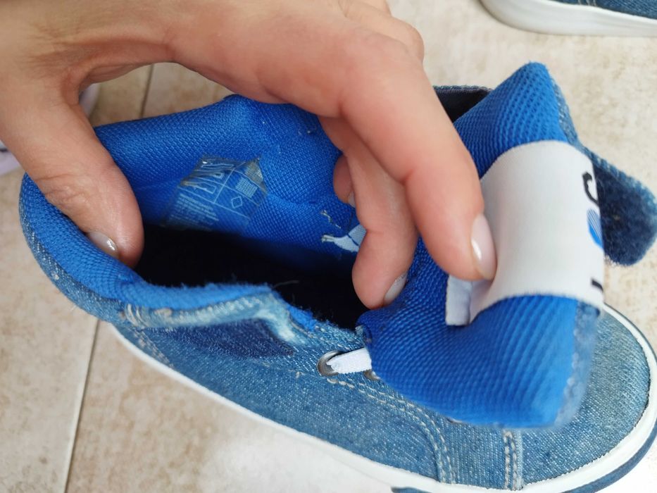 Детски плътни кецове от деним Los Angeles