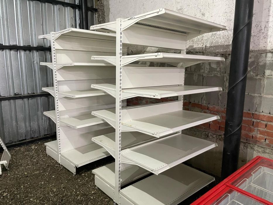 Стеллажи двусторонние б/у