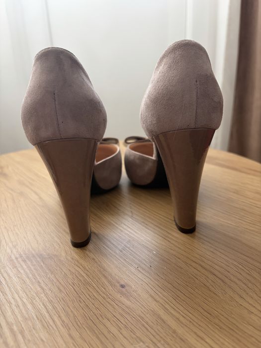 Pantofi Musette piele intoarsa, 38