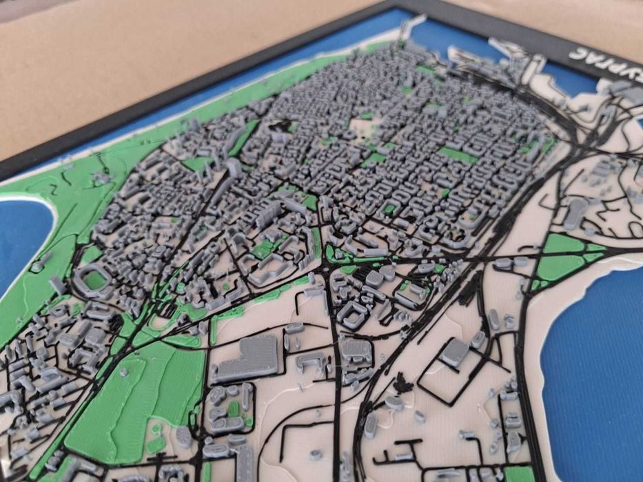 3D карта на Бургас