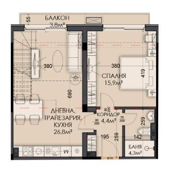 Мезонет, за продажба, кв. Виница