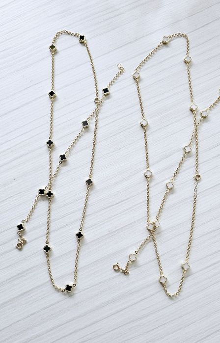 Златни дамски  колие с гривна 14к