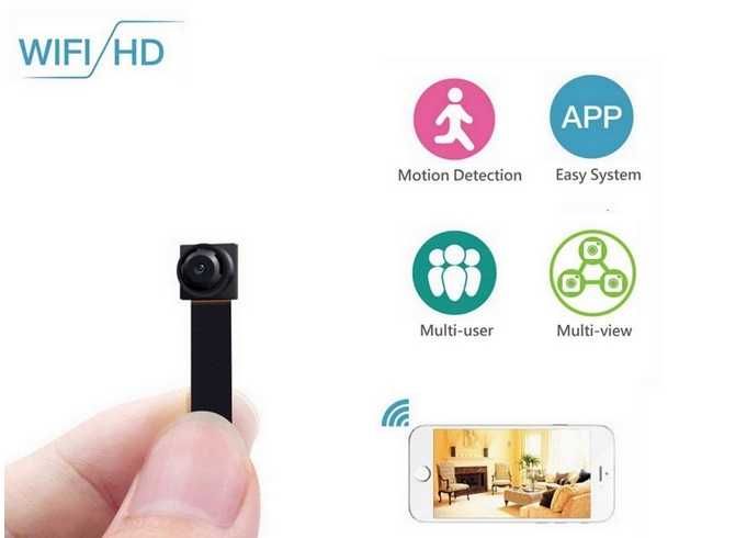 WiFi мини скрита камера с опция за отдалечено наблюдение + батерия
