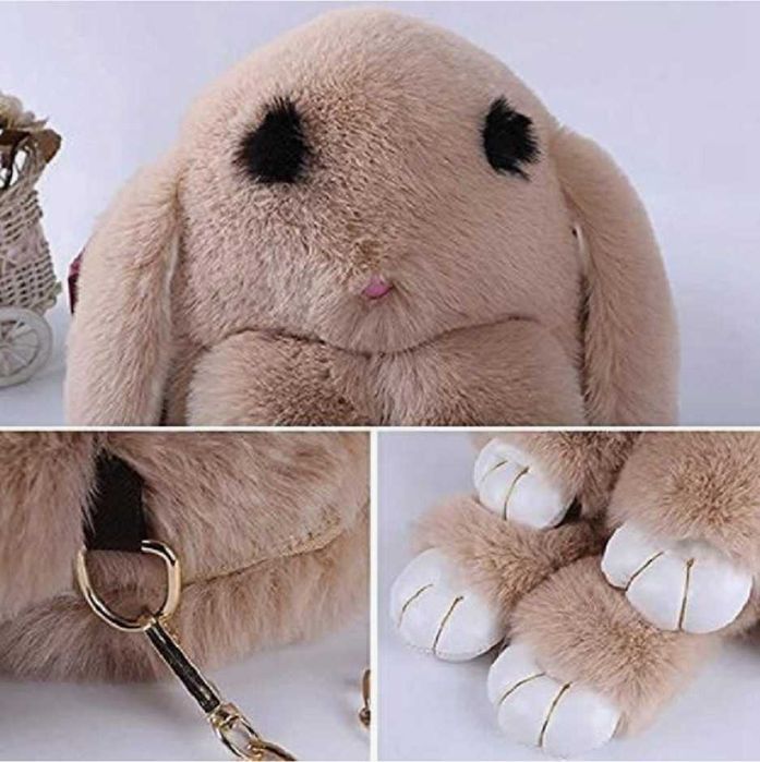 Заек раница / чанта . Детска раничка плюшено зайче .