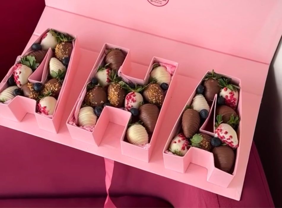 Клубника в шоколаде и денежный букет Караганда