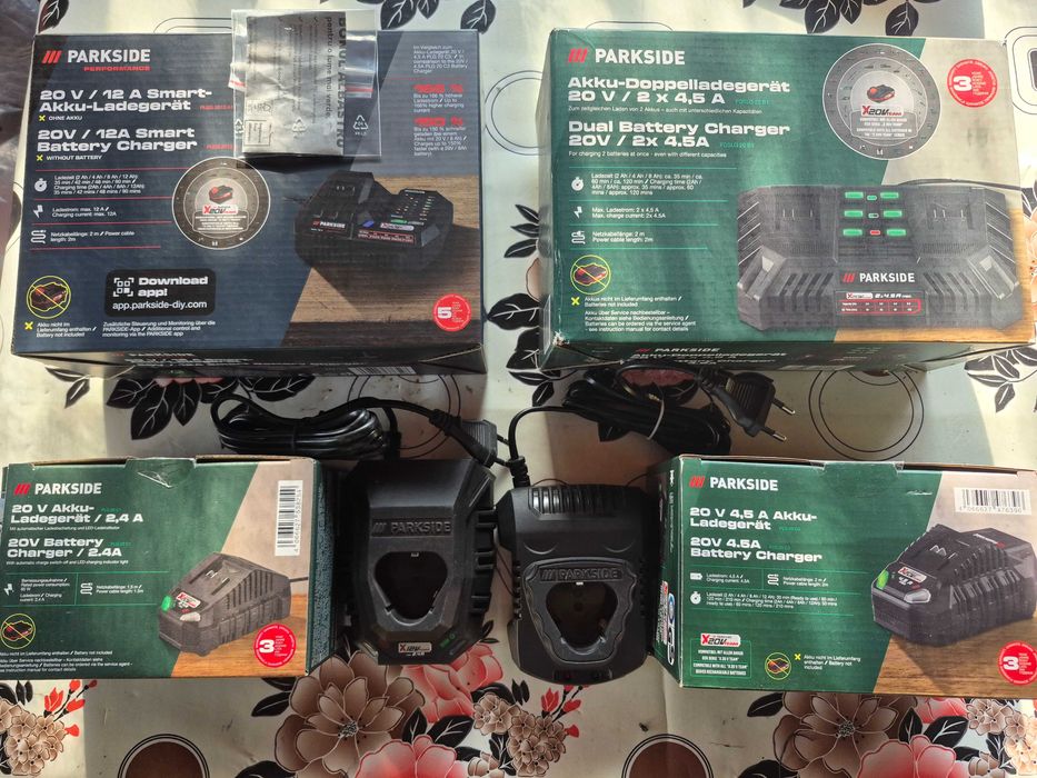 Incarcatoare PARKSIDE 12V si 20V - 5 lei transportul