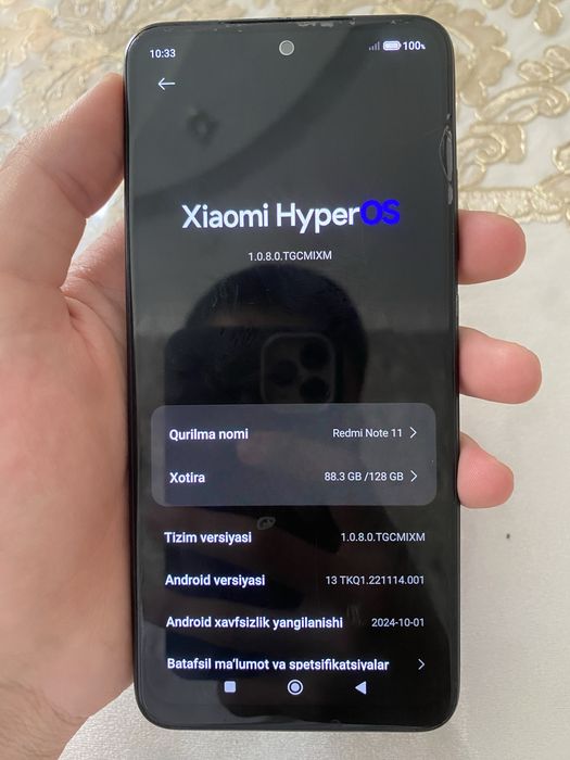 Redmi note 11. 128 gb usta koʻrmagan