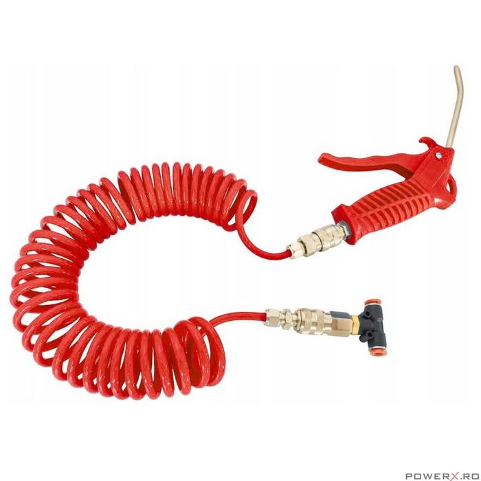 Pistol pentru suflat cu furtun 5m si cupla in forma T, Verke