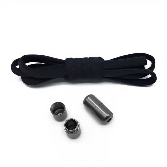 Връзки за обувки без връзване - черни и бели