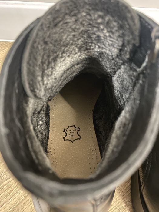 Мъжки боти оксфорд естествена кожа, размер 43