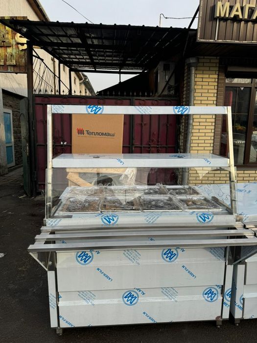 Линия раздачи мармит нейтральный кассовый витрина