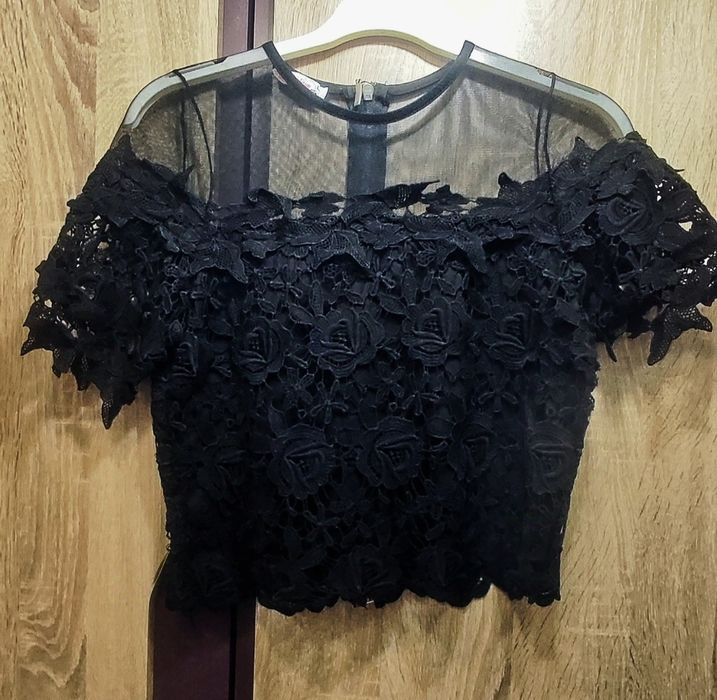 Дантелен топ,блуза  размер L
