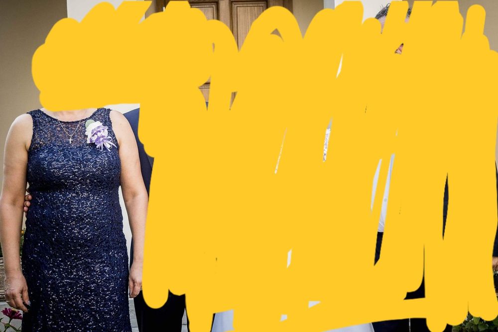 Rochie paiete albastru