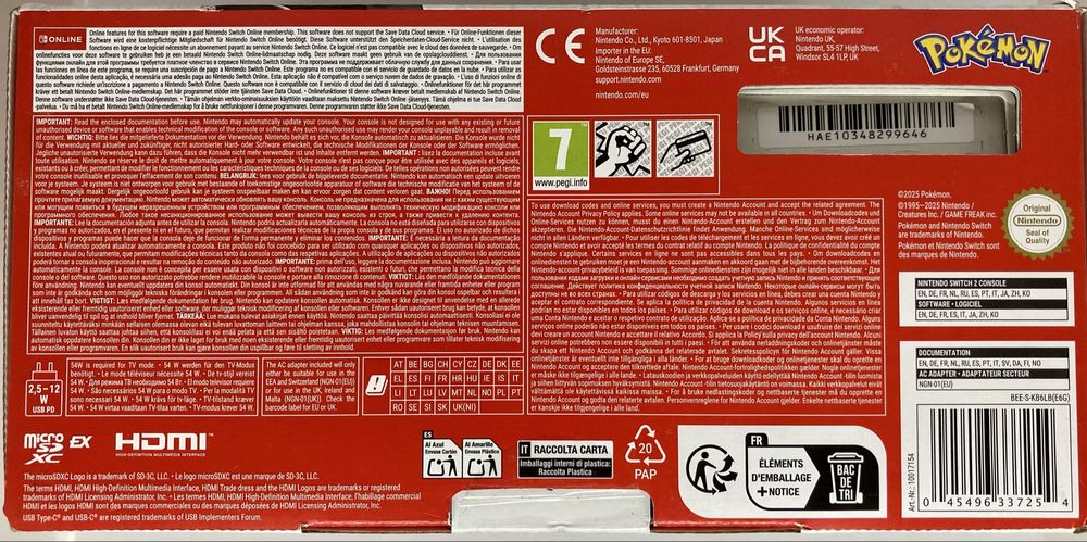 Consola Nintendo Switch 2 plus joc Pokemon Legends