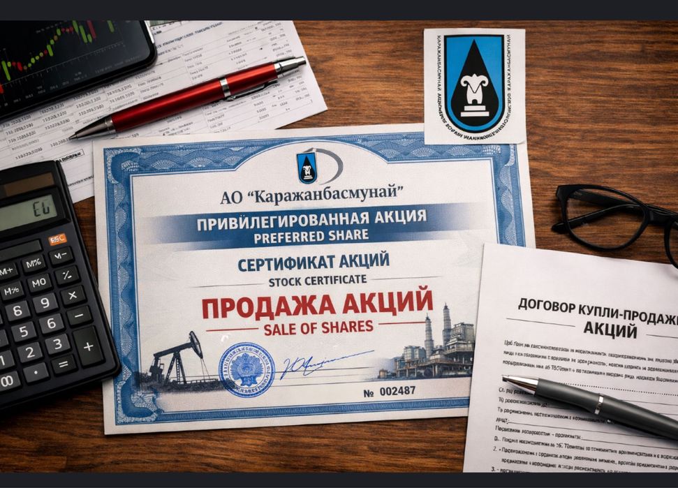 Продам акции Каражамбас Мунай