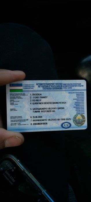 Ford transit sotiladi 1991 yil yoqilgʻi gaz metan