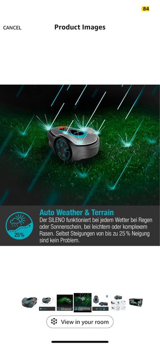 Robot tuns gazon Gardena Sileno minimo  250 m²