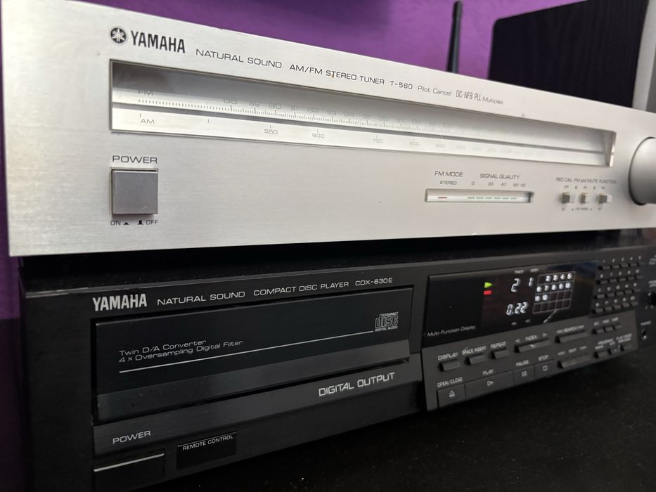 YAMAHA  CDX 630E CD PLAYER‼️raritate tehnica‼️+ YAMAHA STEREO TUNER-T-560
