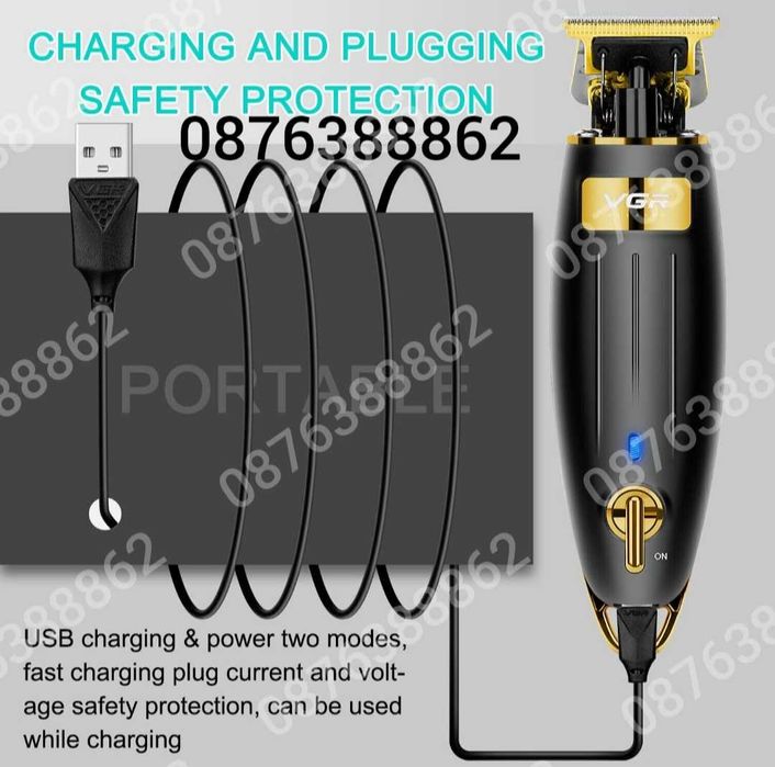 ПРОМО! Безжичен тример машинка за подстригване и оформяне VGR-192