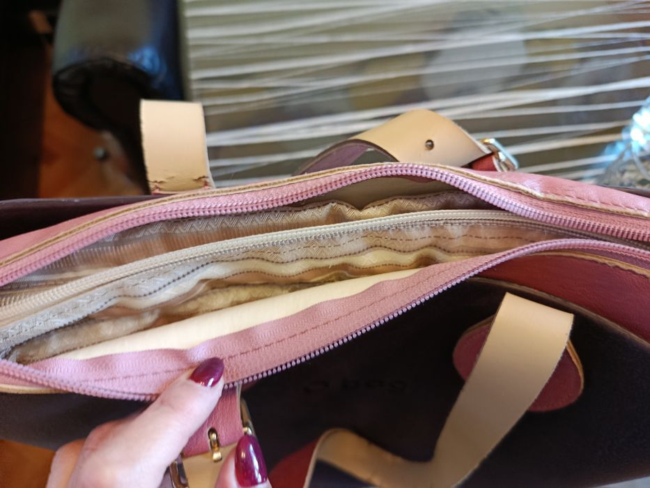 Чанта Obag с джоб и дръжки