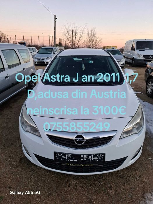 Opel Astra Opel Astra J an 2011, 1,7 D, Euro5,km 290000,din Austria,neinscrisa Ro