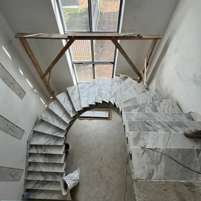 Мрамор гранит лесница