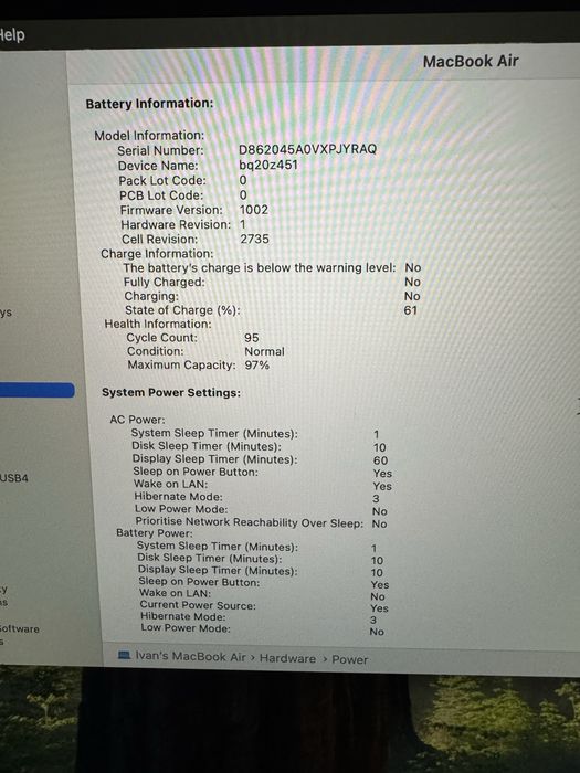 MacBook Air M1 8GB 256GB