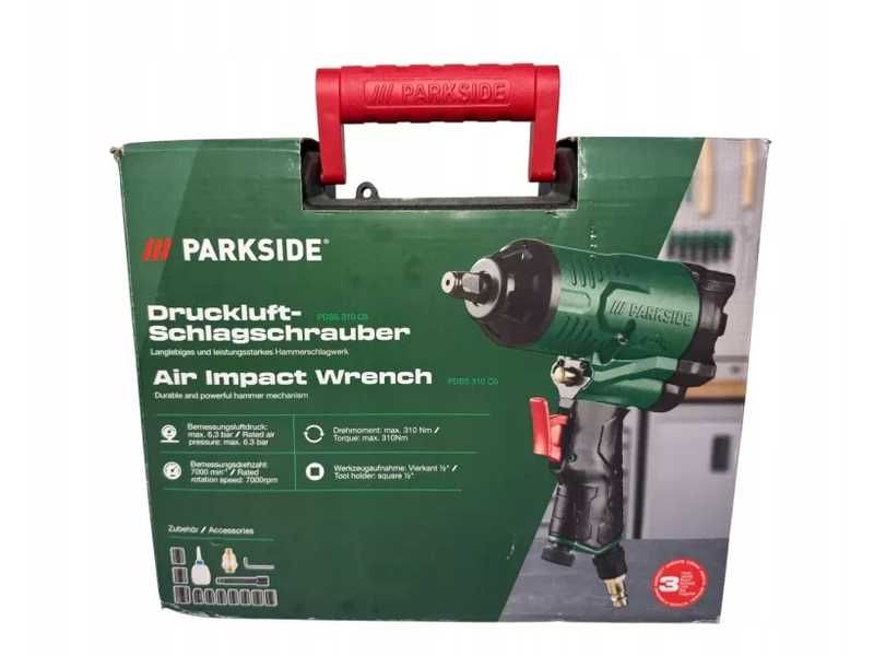 НОВИ! Пневматичен ударен гайковерт Parkside 6.3 bar 310 Nm 002